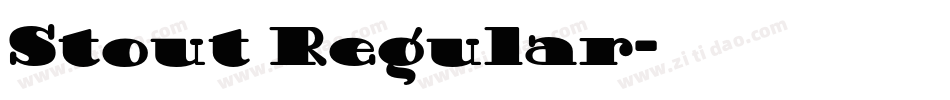Stout Regular字体转换